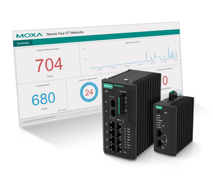 Face aux problèmes de cybersécurité industrielle, Moxa introduit une solution de défense des réseaux